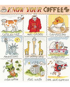 Bothy Threads borduurpakket know your Coffee XHS17 telpatroon