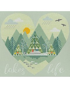 Bothy Threads borduurpakket Lakes Life XHY7 telpatroon