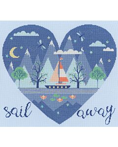Bothy Threads borduurpakket Sail Away XHY8 telpatroon