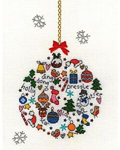 Borduurpakket Bothy Threads  kerstbal  XKA15