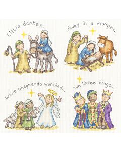 Bothy Threads borduurpakket Kerstverhaal XKG10 telpatroon