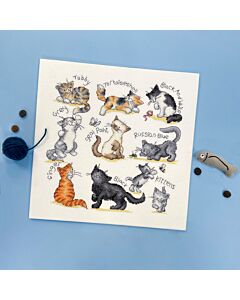 Bothy Threads borduurpakket Meow! XKG15 telpatroon