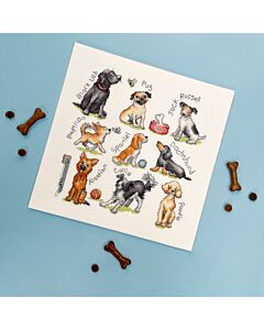 Bothy Threads borduurpakket Woof! XKG16 telpatroon