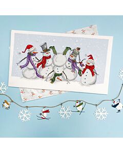 Bothy Threads borduurpakket frosty sneeuwpop dans XKTB12 telpatroon