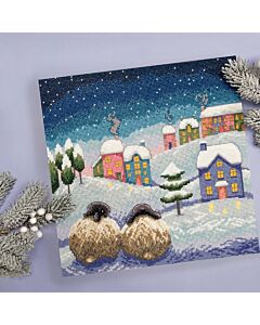 Bothy Threads borduurpakket there's snow place like home XLP14 telpatroon.