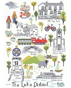 Borty Treads borduurpakket Love The Lakes  xls08