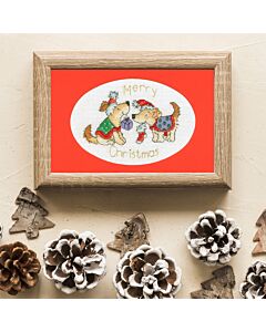 Bothy Threads borduurpakket wenskaart christmas treats XMAS66 telpatroon