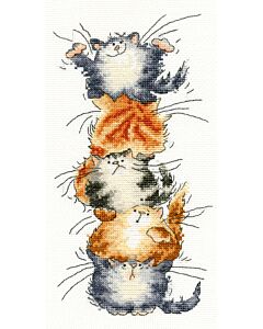 Borduurpakket top cat  van Borty Treads  XMS27