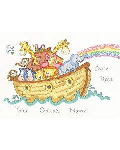 Borduurpakket Geboortetegel de ark om te borduren Borty trreads bt-xnb05