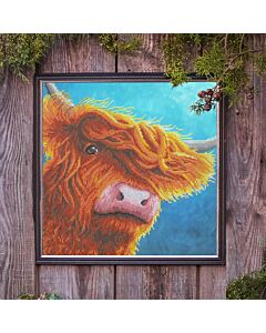 Bothy Threads borduurpakket Trotse hooglander XRF8 telpatroon