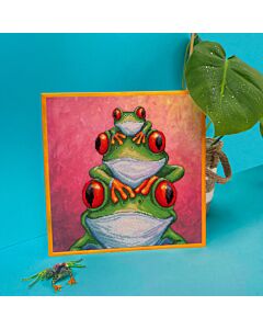 Bothy Threads borduurpakket the menagerie: de Kikkertoren XRF11 telpatroon