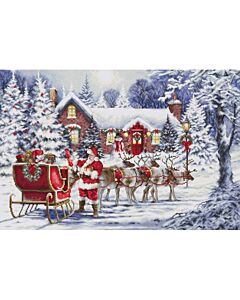 Luca-s borduurpakket Santa’s visit BU5084 telpatroon
