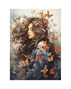 Luca-s borduurpakket hortensia's van hoop B7059 telpatroon