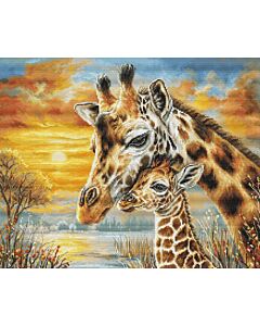 Luca-s borduurpakket giraffen knuffel BU5109 telpatroon