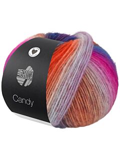 Lana Grossa Candy kl.3 crème/roze/paars/blauw/oranje/geel