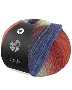 Lana Grossa Candy kl.4 groen/paars/bruin/blauw/bordeaux
