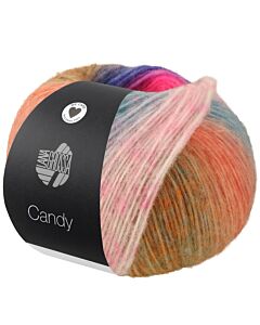 Lana Grossa Candy kl.6 roze/paars/blauw/groen/roestbruin