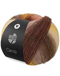 Lana Grossa Candy kleur 7 rood/paars/geel/bruin/groen/rood