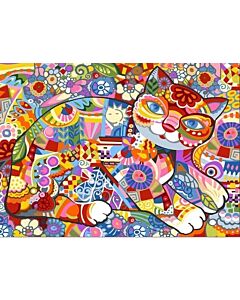 Voorbedrukt stramien/canvas flora -chat van Seg de Paris 929.603 om te borduren