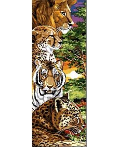 Voorbedrukt canvas/stramien katachtige om te borduren van Margot 62.252