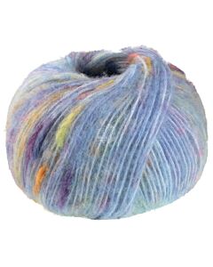Lana Grossa Cassata kleur 5 (blauw/oranje/geel/roze)