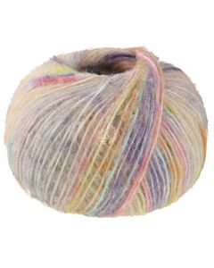 Lana Grossa Cassata kleur 6 (spook wit/oranje/geel/blauw/roze)