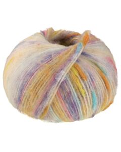 Lana Grossa Cassata kleur 8 (wit/oranje/geel/blauw/paars/roze)