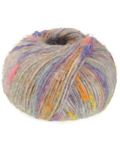 Lana Grossa Cassata kleur 8 (wit/oranje/geel/blauw/paars/roze)