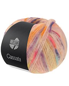 Lana Grossa Cassata kleur 13 zachtroze/paars/oranje/blauw/geel