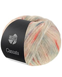 Lana Grossa Cassata kleur 14 wit/rood/paars/groen