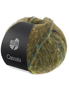Lana Grossa Cassata kleur 18 donkergroen/blauw/zwart