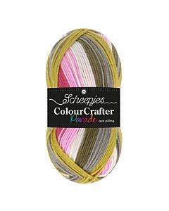 Scheepjes Colour Crafter Parade kl.603 Wild Flowers (wit/grijs/groen/roze/fuchsia)