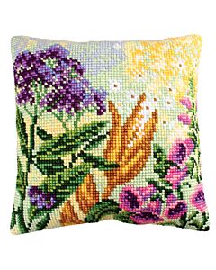 Voorbedrukt kruissteek Kussenpakket Lupin Dream 1   Collection d'Art als borduurpakket 5.188