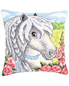 Voorbedrukt kruissteek Kussenpakket ponny Collection d'Art 5207