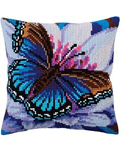 Collection d'Art voorbedrukt kruissteekkussen Vlinder 5313 om te borduren
