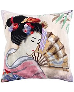 Voorbedrukt kruissteek Kussenpakket Beautiful Japanese Collection d'Art  als borduurpakket 5316