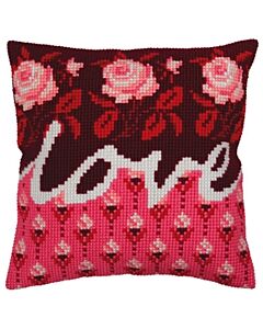 oorbedrukt kruissteek Kussenpakket Home Collection d'Art 5332