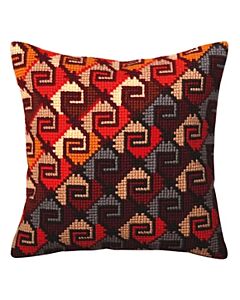 Collection d'Art  voorbedrukt kruissteek Kussenpakket Peruvian ornament 5368