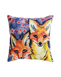 CDA borduurkussenpakket Vossen 5477 voorbedrukt