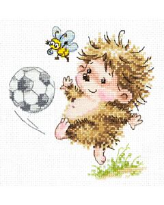 Borduurpakket voetballer - Magic Needle met telpatroon.