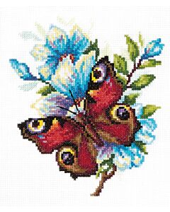 Magic needle boduurpakket dagpauwoog vlinder 42-09 telpatroon