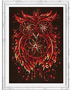 Borduurpakket Flames of Soul Dreamcather - Magic Needle 88-011 met telpatroon.