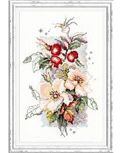 Borduurpakket roze bortels - Magic Needle met telpatroon.