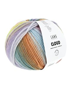 Lang Yarns Cloud kleur 22 (blauw/groen/geel/paars/roze/neongroen)