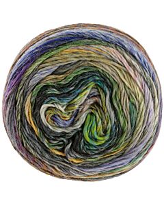 Lana Grossa Colorissimo kl.201 (zwart/paars/blauw/groen/roze)