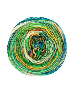 Lana Grossa Colorissimo kl.19 is een kleurrijke bol van 100% merinos wol voor naalden 4.5-5.0mm.