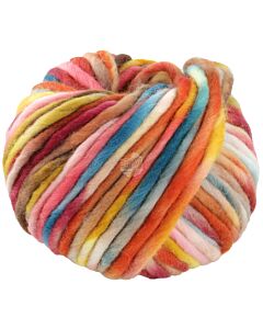 Lana Grossa Confetti kl.13 (creme/bruin/blauw/geel/oranje/bordeaux)
