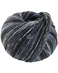 Cool Merino Big kleur 411 van Lana Grossa (zwart/grijs/blauw)
