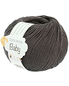 Lana Grossa Cool Wool Baby kl.334 (donkergrijs)