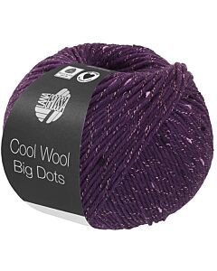 Lana Grossa Cool Wool Big Dots kleur 102 donkerblauw